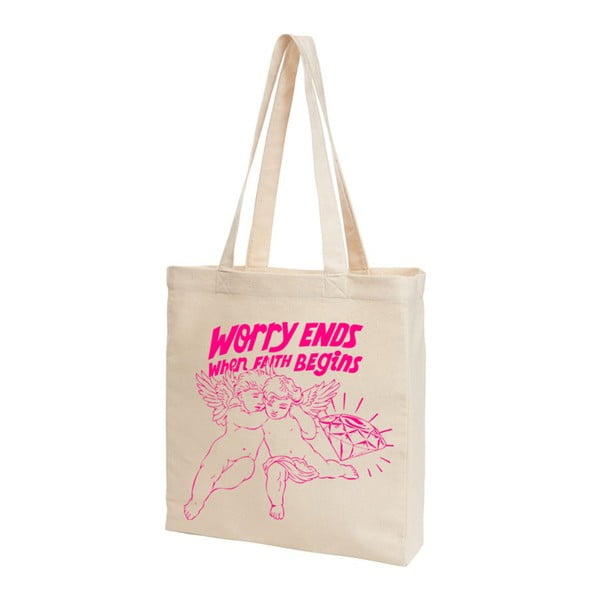 Růžová plátěná taška KlokArt od Pasty Onera