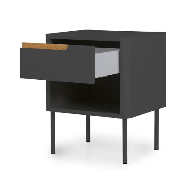 Antracitově šedý noční stolek Tenzo Switch-image-4