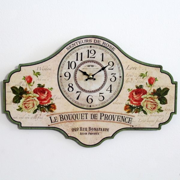 Dřevěné hodiny Le Bouquet