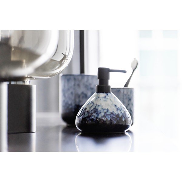 Tmavě modrý keramický kelímek na zubní kartáčky Rosali – Wenko-image-4