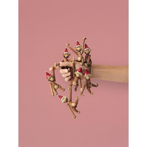 Soška z masivního dřeva Kay Bojesen Denmark Monkey Teak-image-2