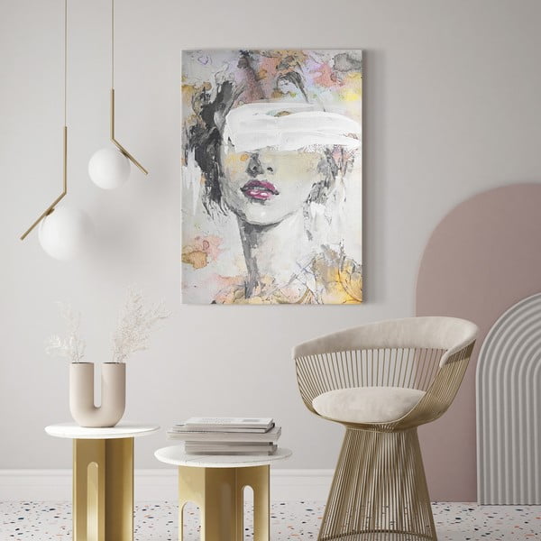 Obraz s ručně malovanými prvky 70x100 cm Emily – Styler-image-1