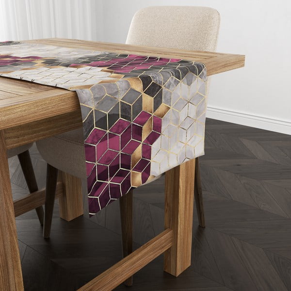 Běhoun na stůl 140x45 cm Optic - Minimalist Cushion Covers-image-1