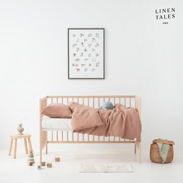 Lněné dětské povlečení do postýlky 100x140 cm – Linen Tales-image-1