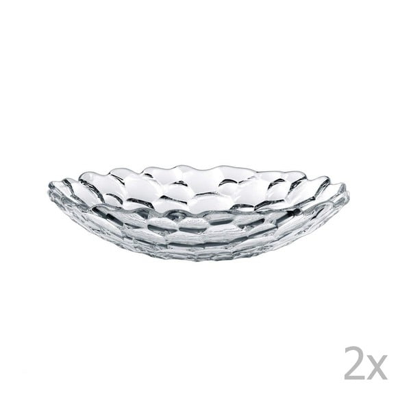 Sada 2 polévkových talířů z křišťálového skla Nachtmann Sphere, ⌀ 25 cm