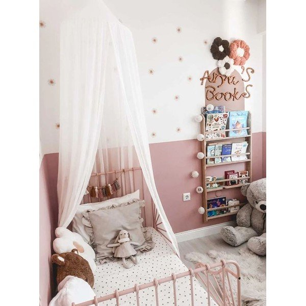 Bílý šifonový baldachýn – Mila Home-image-1