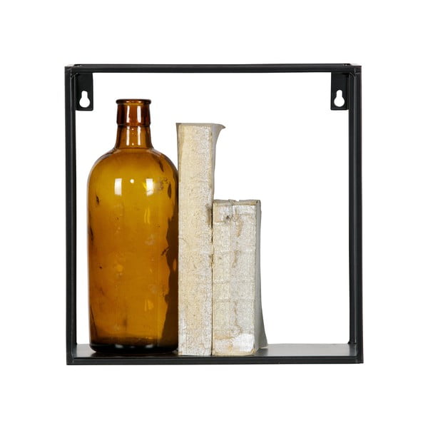 Sada 2 černých nástěnných polic WOOOD Meert-image-1