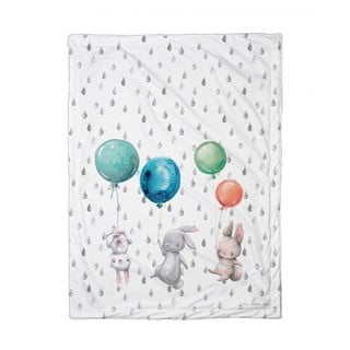 Dětská přikrývka Butter Kings Flying Bunnies, 100 x 70 cm