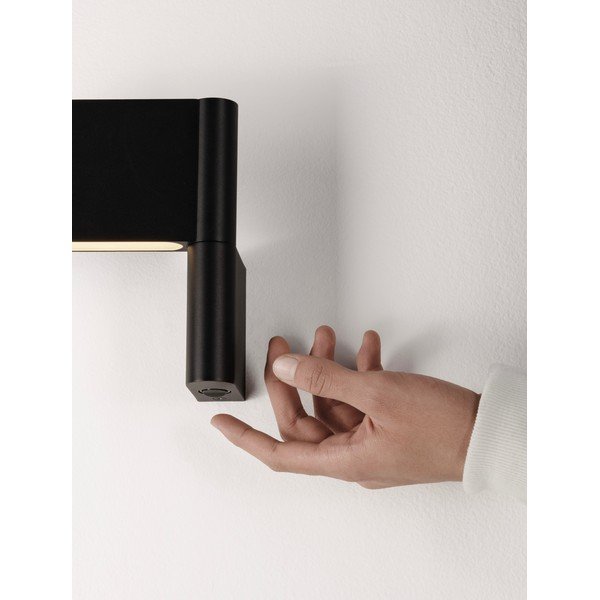 Matně černé hliníkové LED nástěnné svítidlo s ohybatelnou konstrukcí Flusso – Nova Luce-image-3