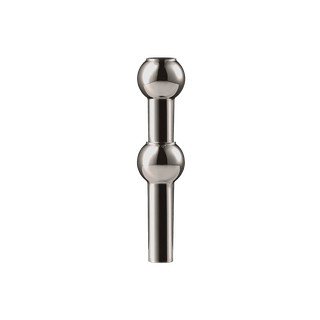 Leskle černá kovová váza (výška 10 cm) Nagel – STOFF Nagel
