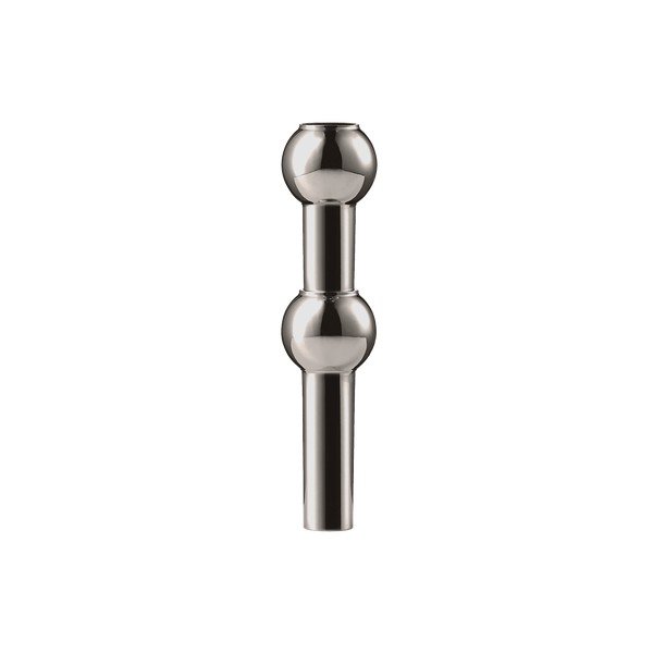 Leskle černá kovová váza (výška 10 cm) Nagel – STOFF Nagel
