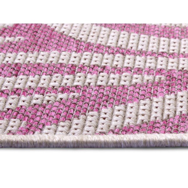 Růžovo-béžový venkovní běhoun NORTHRUGS Cebra, 70 x 300 cm-image-3