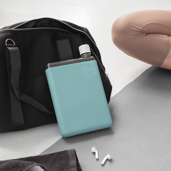 Tyrkysově modré silikonové pouzdro na placatku Memobottle A5 Sleeve-image-3