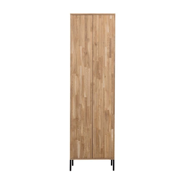 Skříňka z dubového dřeva v přírodní barvě 60x210 cm Gravure – WOOOD