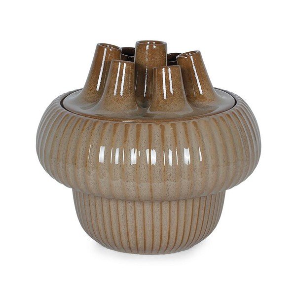 Taupe váza z kameniny (výška 25,5 cm) Olyssia – Bizzotto