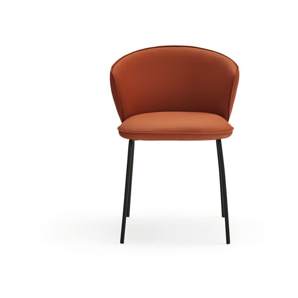 Oranžová čalouněná jídelní křesla v sadě 2 ks Add – Teulat-image-2