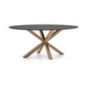 Jídelní stůl se skleněnou deskou 100x200 cm Argo – Kave Home