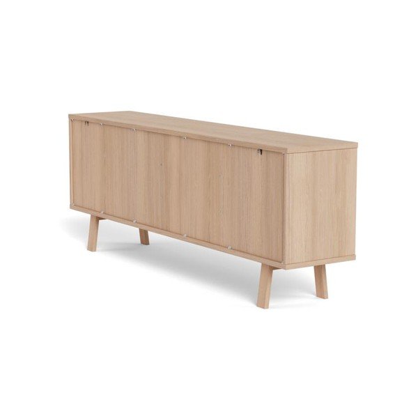 Dýhovaná komoda ve světle přírodní barvě 200x75x40 cm Lamberth – Actona-image-4