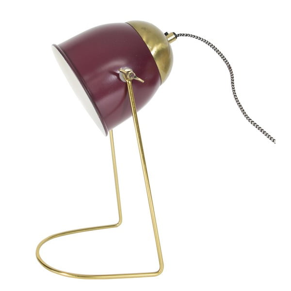 Červená stolní lampa HF Living Feathery, 16 x 36 cm