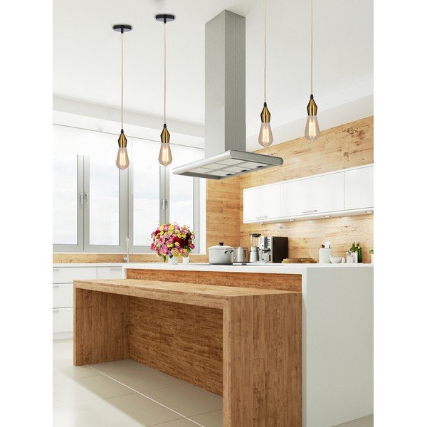 Kovové závěsné svítidlo ve zlaté barvě – Candellux Lighting-image-2