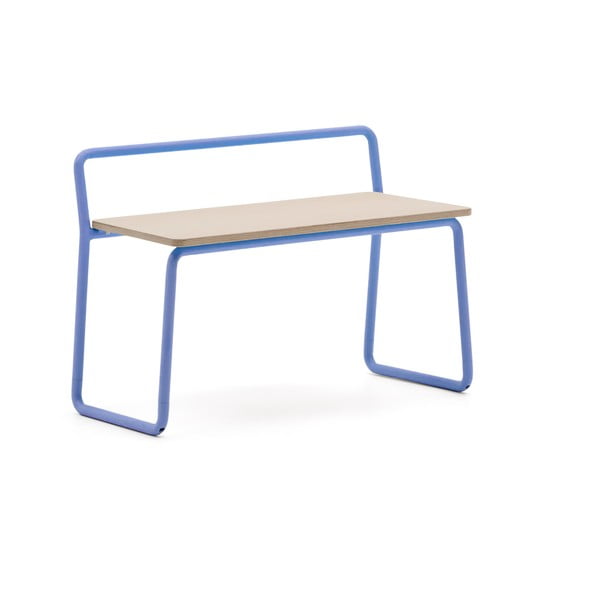 Modrá/v přírodní barvě lavice Tinn – Kave Home-image-2