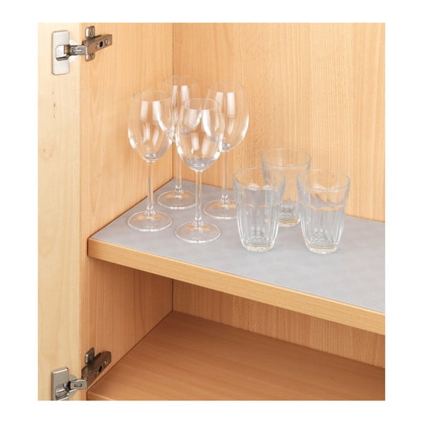 Šedá protiskluzová podložka do zásuvky Wenko Anti Slip Mat 500, 150 x 50 cm-image-3