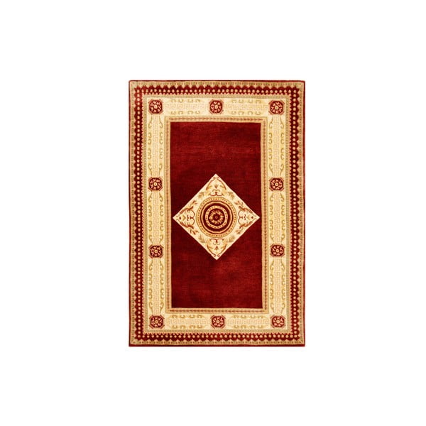 Vlněný koberec Bakero Vanilla/Red, 170x240 cm