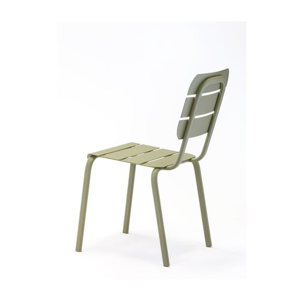 Zelené kovové zahradní židle v sadě 4 ks Alicante – Ezeis-image-3