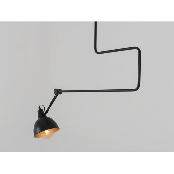 Černé závěsné svítidlo s kovovým stínítkem 80x80 cm Coben - CustomForm-image-2