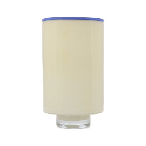 Krémová skleněná váza (výška 26 cm) Milo – ONA