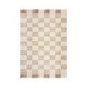 Krémový/v přírodní barvě ručně tkaný koberec s příměsí vlny 200x300 cm Eric Checkboard – Flair Rugs