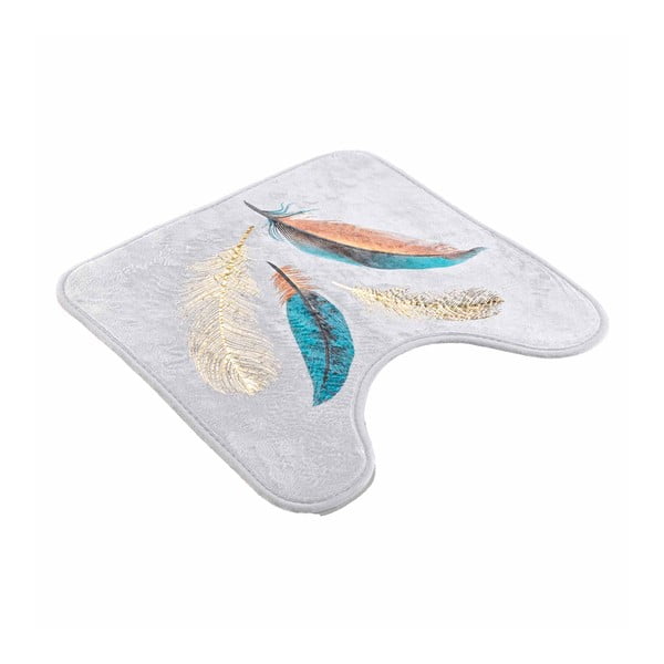 Bílá WC koupelnová předložka 45x45 cm Plumiss – douceur d'intérieur-image-4