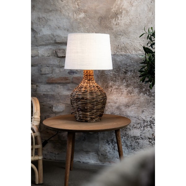 Stolní lampa se stínidlem z juty v béžovo-přírodní barvě (výška 58 cm) Paglia – Markslöjd-image-2