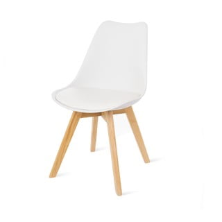 Sada 2 bílých židlí s bukovými nohami Bonami Essentials Retro