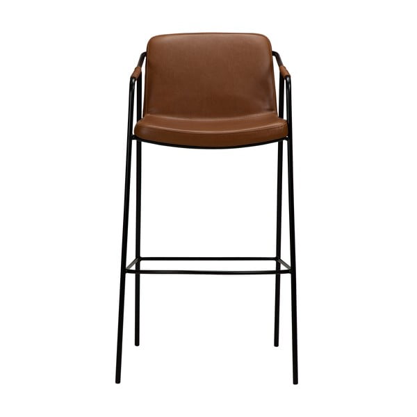 Hnědá barová židle z imitace kůže DAN-FORM Denmark Boto, výška 105 cm-image-1