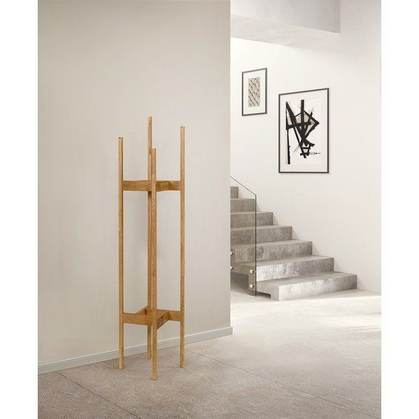 Stojan na kabáty z masivního dubu Woodman Hilbert-image-1