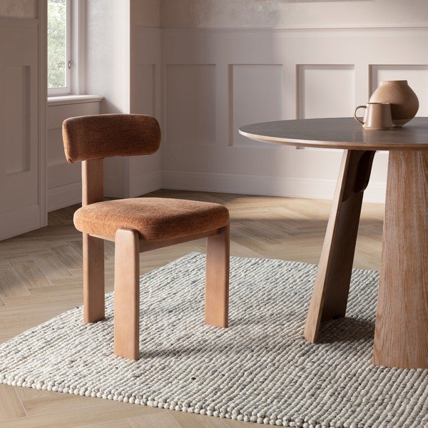 Kulatý jídelní stůl v dekoru dubu ø 120 cm Zuri – MOME-image-2