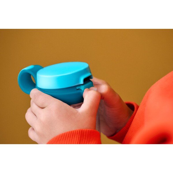 Modrá/ve stříbrné barvě plastová dětská termoska 500 ml Campus – Mepal-image-1