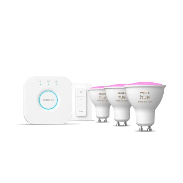 Smart startovací balíček 5 ks GU10, 6 W White and color ambiance – Philips Hue-image-1