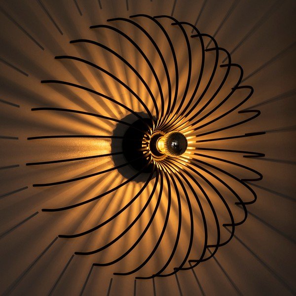 Černé nástěnné svítidlo Opviq lights Aspendos, ø 56 cm-image-1