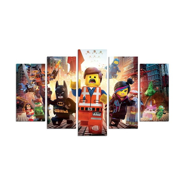 5dílný obraz Lego