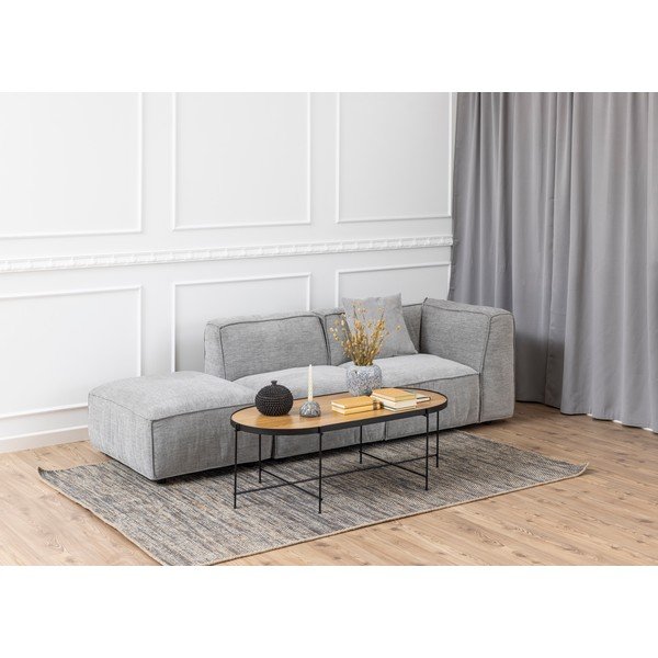 Světle šedá modulární lenoška Bonami Selection Fairfield, levý roh-image-1