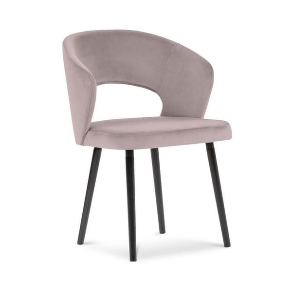 Půdrově růžová jídelní židle se sametovým potahem Windsor & Co Sofas Elpis