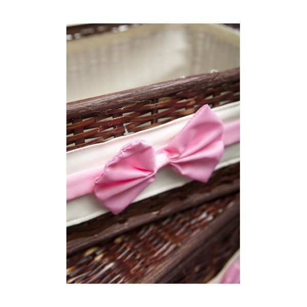 Sada tří košíků s růžovou mašlí-image-1