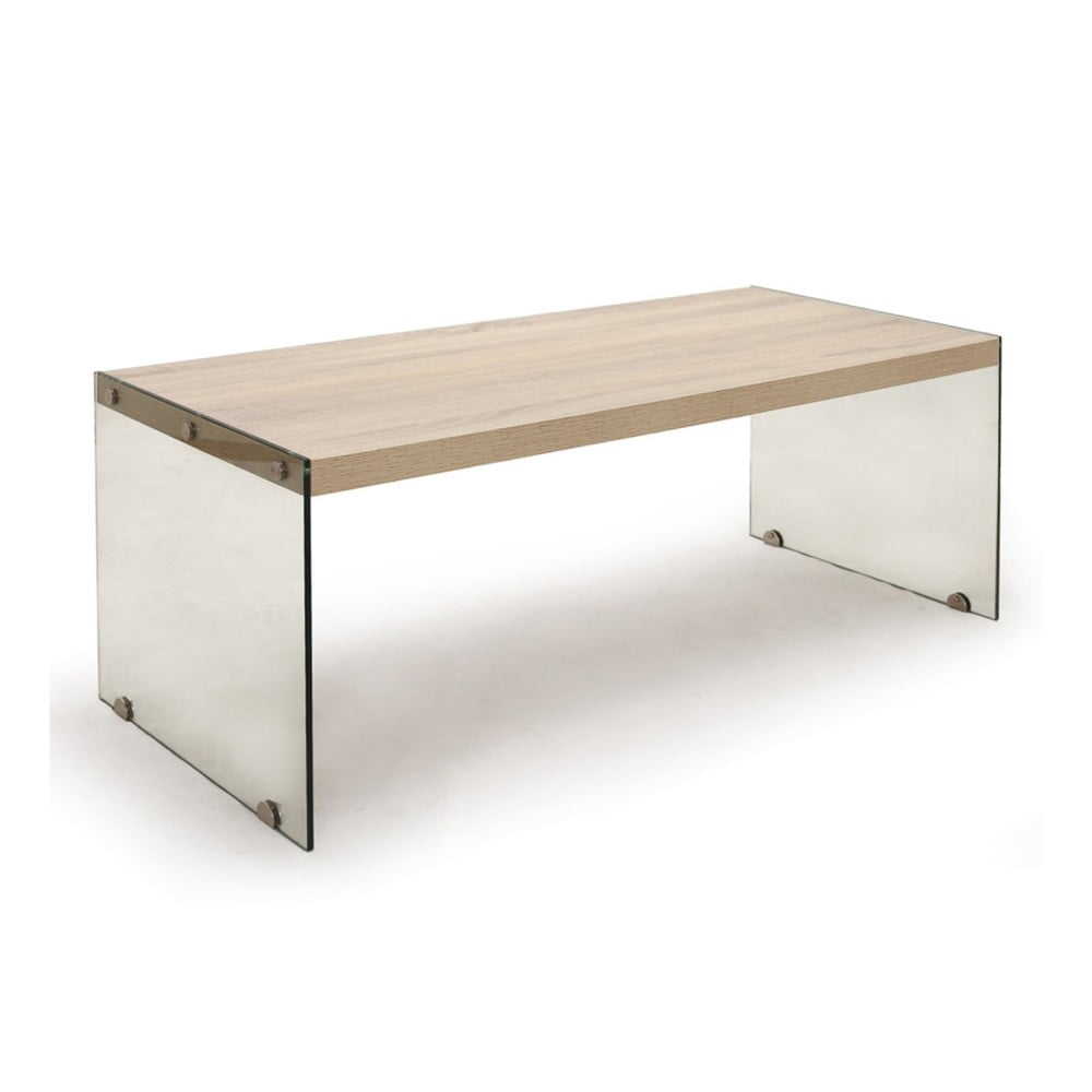 Konferenční stolek s deskou v dubovém dekoru v přírodní barvě 55x110 cm Nancy – Tomasucci