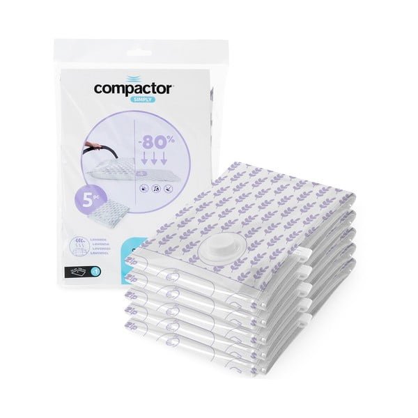 Vakuové pytle v sadě 5 ks Compress Lavender – Compactor