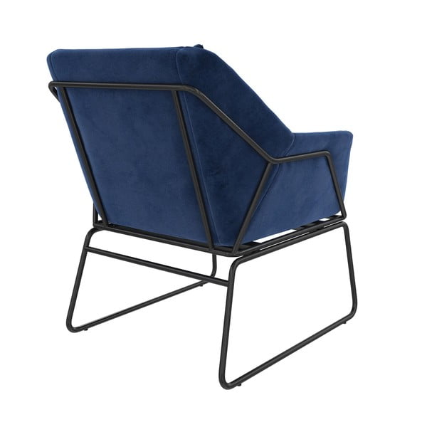 Modré sametové křeslo Avery – Støraa-image-3