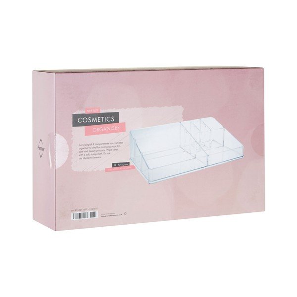 Kosmetický organizér s 9 přihrádkami Premier Housewares Met Clear-image-1