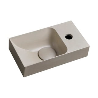 Světle šedé betonové umývátko 31x17 cm Piccolino – Sapho