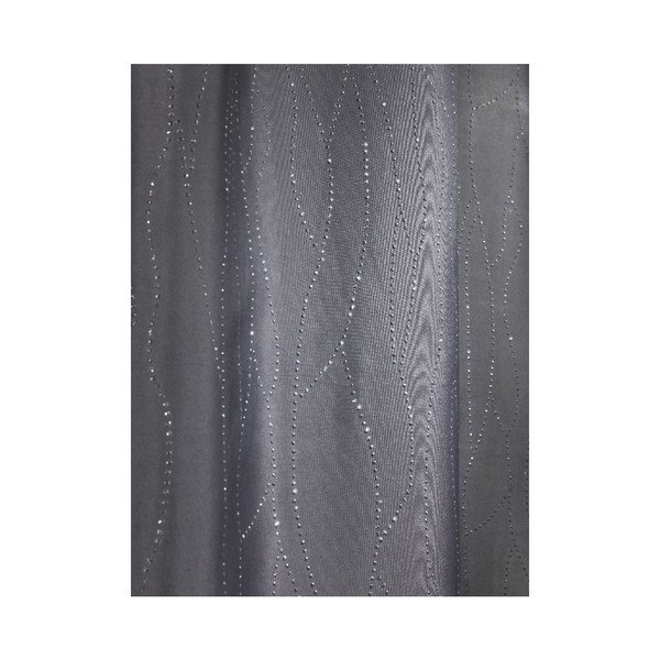 Šedý sprchový závěs Wenko Deluxe, 180 x 200 cm-image-1